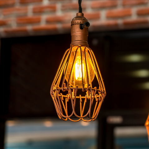 Decorative hanging lamp project