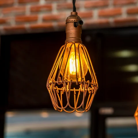 Decorative hanging lamp project